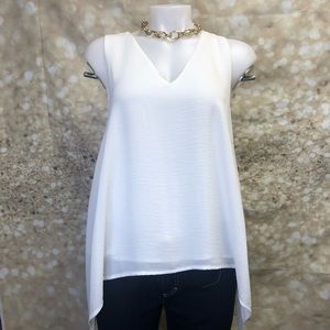 Women Wessimo v neck tank top with panels, sz m